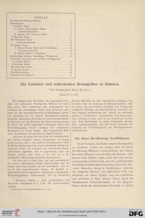 Die Lausitzer und schlesischen Brandgräber in Böhmen