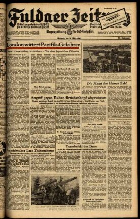 Ausgabe vom Mittwoch, den 03. März 1943.