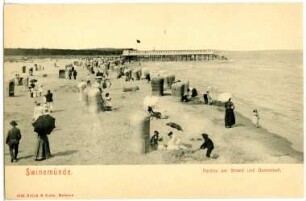 Swinemünde. Am Strand und Damenbad