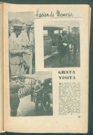 Haciendo memoria: Grata visita