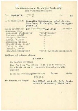 Bellemann, Veronika