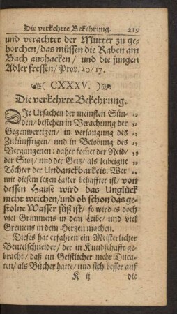 (CXXXV.) Die verkehrte Bekehrung.