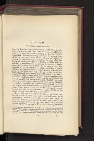 Letter - No. 37 Fort Gibson, Arkansas Territory