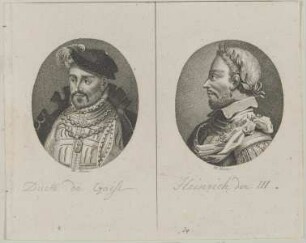 Bildnis des François de Lorraine de Guise und des Heinrich des III.