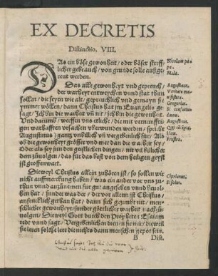 Ex Decretis