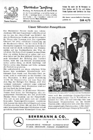 Unser Silvester-Panoptikum