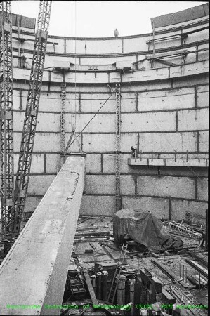 Baustelle des Forschungsreaktors 2 (FR 2)