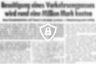 Beseitigung eines Verkehrsengpasses wird rund eine Millionen [Name maskiert]