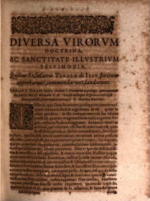 Opera S. Matris Teresae de Jesu Carmelitarum Discalceatorum et Discalceatarum Fundatricis, 1