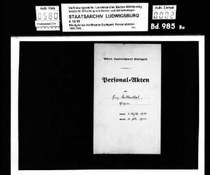 Laubenthal, Heinz (*15.09.1905 in Saarbrücken); Schauspieler; ausgesch.: 1932