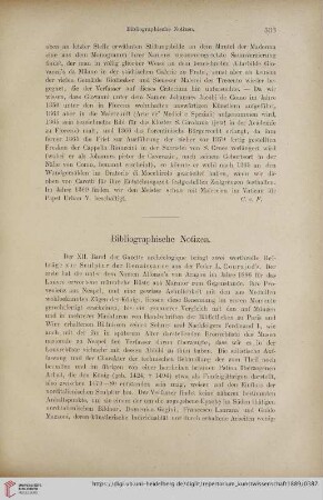 Bibliographische Notizen