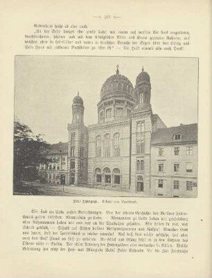 Neue Synagoge. Erbaut von Knoblauch