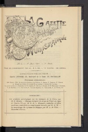 N° 6. — 1er Mars 1901. — 5e Année