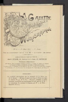 N° 6. — 1er Mars 1901. — 5e Année