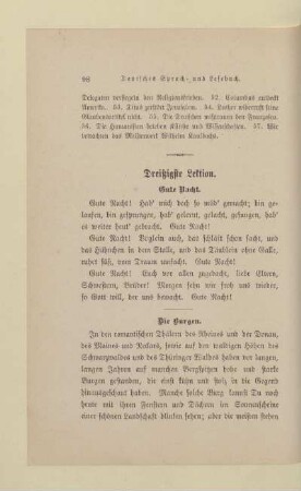 Dreißigste Lektion