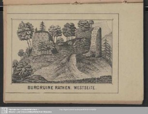 Burgruine Rathen. Weststeite