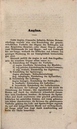 Über Angina : Inaugural-Dissert.