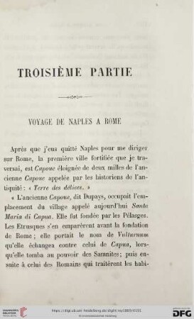 Voyage de Naples a Rome
