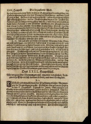 Das XXIII. Hauptstück.