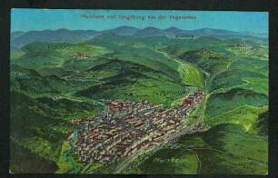 Pforzheim und Umgebung aus der Vogelschau