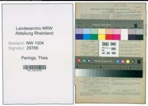 Entnazifizierung Thea Perings , geb. 03.10.1912 (Verkaeuferin)