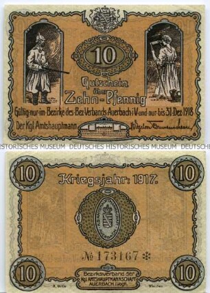 Auerbach, 10 Pfennig