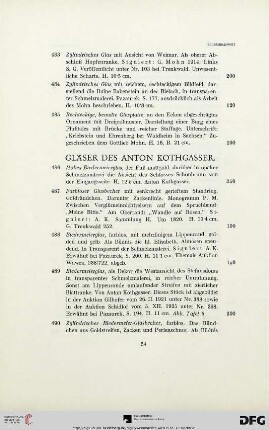 Gläser von Anton Kothgasser (Nr. 486-496)