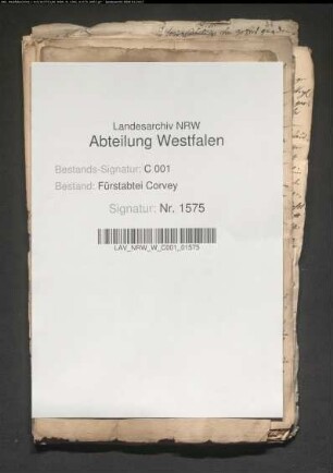 Ermittlung der corveyischen Lehngüter um Volkmarsen (Ländereien)