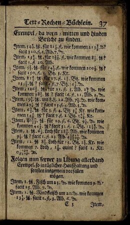 ...allerhand Exempel, so in täglicher Haußhaltung und sonsten insgemein vorfallen mögen.