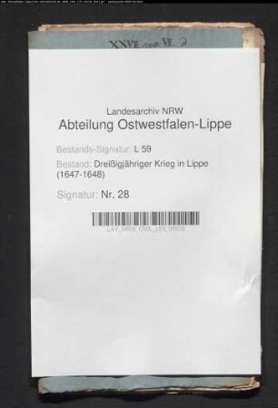 Kriegsdrangsale der Städte Salzuflen und Barntrup