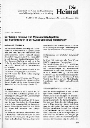 Nr. 11/12 - 93. Jahrgang - Neumünster, November/Dezember 1986