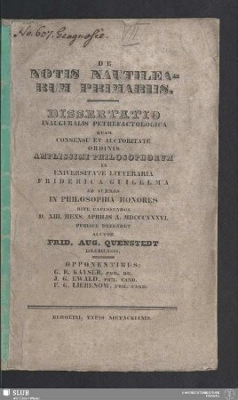 De Notis Nautilearum Primariis