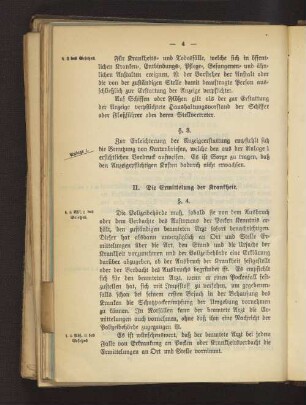 II. Die Ermittelung der Krankheit.