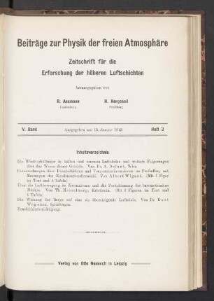 15. Januar 1913 Heft 3