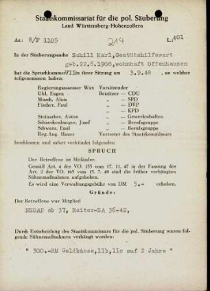 Schill, Karl