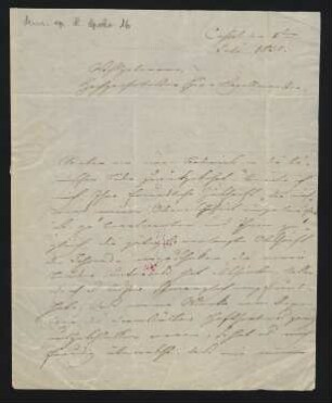 Brief an Wilhelm Mangold : 15.07.1830