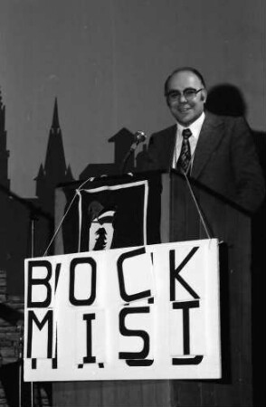 Freiburg: Kolpingsaal; Büttenredner: Dr. Bernauer "Bock Mist"