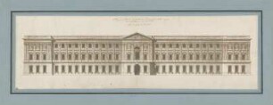 Fischer, Carl von; Paris (Frankreich); Louvre - Seitenfassade (Ansicht)