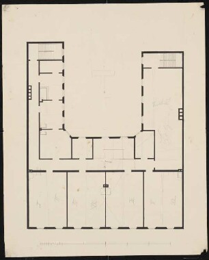 Mietshaus und Fabrikgebäude Köpenicker Straße 111, Berlin: Grundriss Souterrain