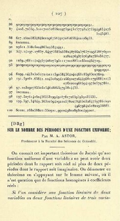 Sur le nombre des périodes d'une fonction uniforme.