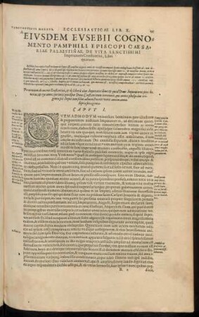 Eiusdem Eusebii Cognomento Pamphili, Episcopi Caesariae Palaestinae, De Vita Sanctissimi Imperatoris Constantini, Libri quatuor.