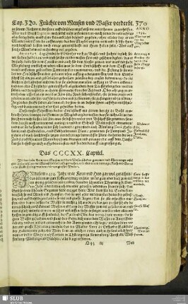 Das CCCXX. Capitel