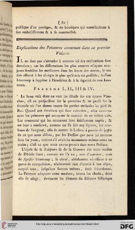 Explication des peintures contenues dans ce premier volume