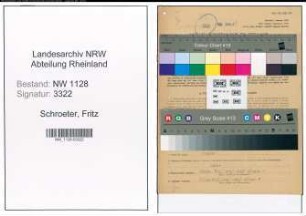 Entnazifizierung Fritz Schroeter , geb. 06.08.1914 (Polizist)
