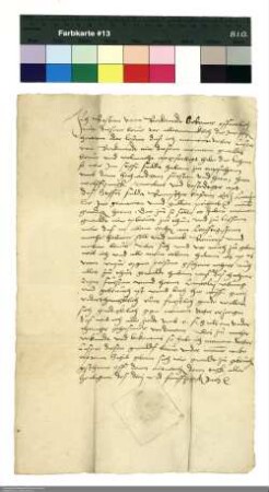 Lehenvollmacht Sebastian von Reckrod für seinen Vetter Kaspar von Reckrod zum Empfang seiner fuldischen Lehen bei Wolfgang [Dietrich von Eusigheim], Abt von Fulda