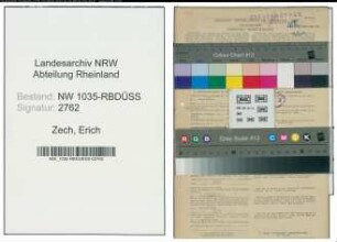 Entnazifizierung Erich Zech , geb. 10.05.1894 (Bergmann)