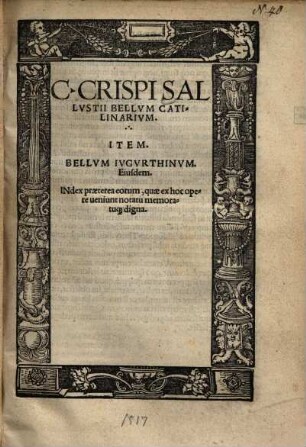 C. Crispi Sallustii bellum Catilinarium