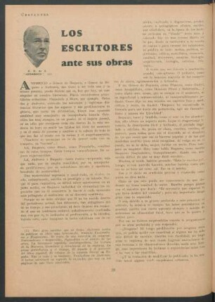 Los escritores ante sus obras