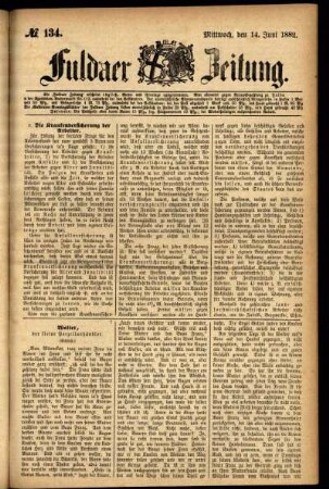 Ausgabe vom Mittwoch, den 14. Juni 1882.