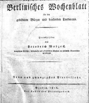Neun und zwanzigstes Vierteljahr